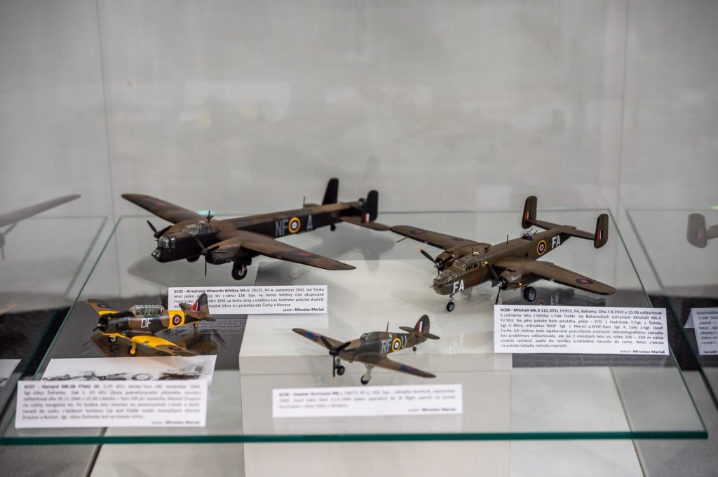 Výstava lietadiel v Balneologickom múzeu v Piešťanoch. Zdroj: Balneologické múzeum