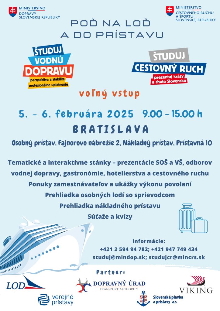 Študuj vodnú dopravu a cestovný ruch