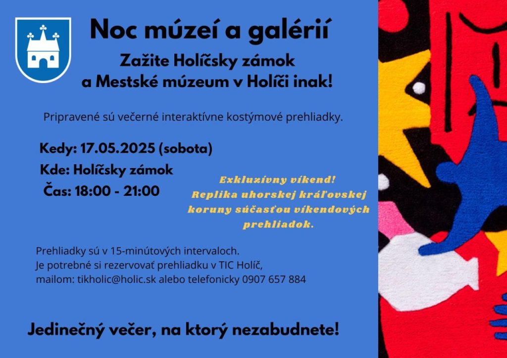 Noc múzeí a galérií v Holíči